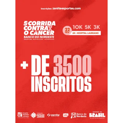 5ª Corrida Contra o Câncer ultrapassa marca de 3.500 inscritos e consolida sucesso da edição 2026 5ª Corrida Contra o Câncer ultrapassa marca de 3.500 inscritos e consolida sucesso da edição 2026
