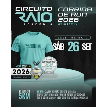 CIRCUITO RAIO ACADEMIA CORRIDA DE RUA 3ª ETAPA